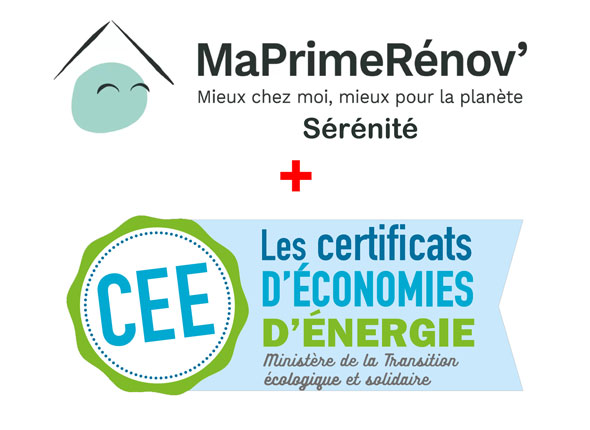 Cumul possible entre les primes « CEE standard » / « CEE Coup de pouce » avec l’aide MaPrimeRénov’ Sérénité à partir d’aujourd’hui !